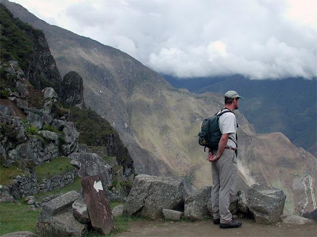 Enjoying the View, Machu Picchu, Peru by Chris Jaquette